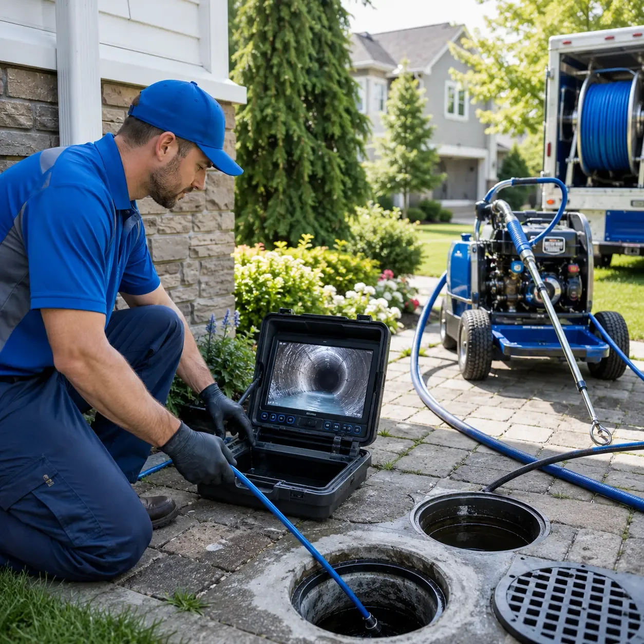 Outdoor drain cleaning professionals serving Crandall, IN